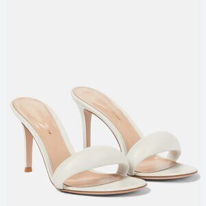 Gianvito Rossi Bijoux Mules 85mm white